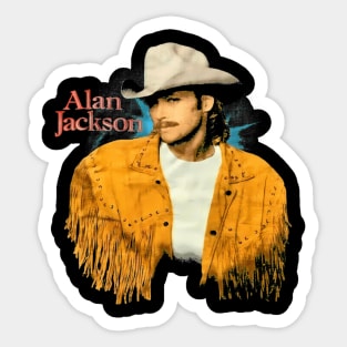 The Alan Jackson band New logo Sticker